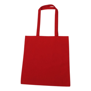 Torba bawełniana z długim uchem CZERWONA 38x42cm RAVI